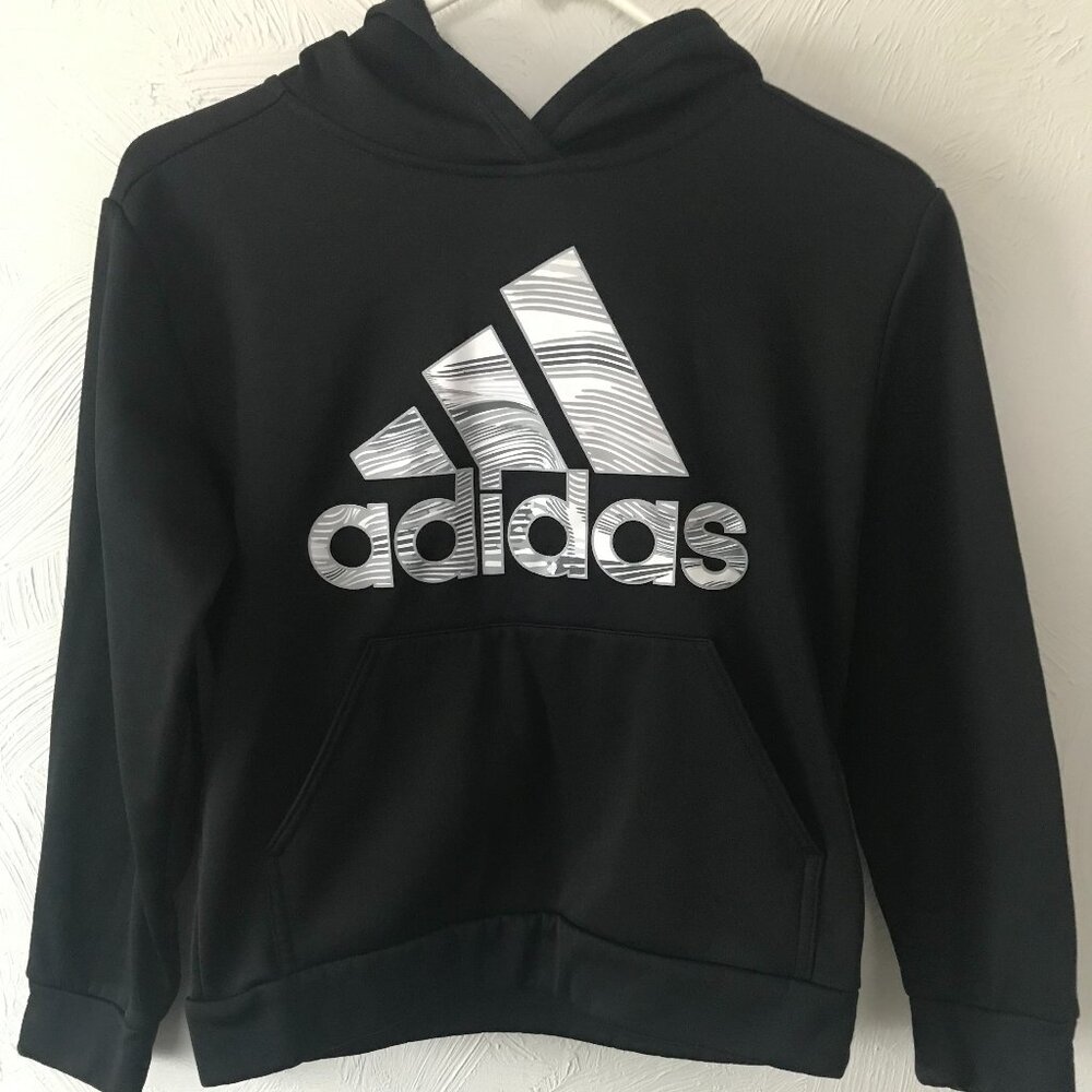 Kids Black Adidas Hoodie